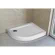 Nero E 100x80 aszimmetrikus íves zuhanytálca szifonnal H2O
