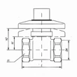 Csempeszelep 3/4" piros MOFÉM csaptelep