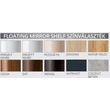 FLOATING MIRROR shelf 75cm fürdőszoba tükör polcal TBOSS