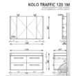 KOLO TRAFIC K120 FALI 1 medencés mosdóval fürdőszoba szekrény kombináció TBOSS