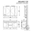 MILANO K120 FALI  fürdőszoba szekrény kombináció TBOSS