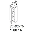 MULTI F80 1 ajtó FALI kiegészítő Fürdőszobaszekrény TBOSS Dana, Noto, Nola, Milano, Luna, Slim bútorokhoz