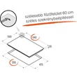 CATA - Beépíthető gázfőzőlap LCI-6031 BK