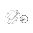 CATA - Beépíthető domino gázfőzőlap SCI-3002 BK