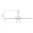 ARDES 5A120L Mennyezeti ventilátor 120 cm