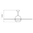 ARDES 5A130WR Mennyezeti ventilátor távvezérlővel 130 cm