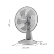 ARDES 5ST30G Asztali ventilátor - szürke