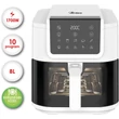 ARDES ARFRYA08LVW 8 literes Air Fryer forrólevegős sütő ajándék ARDES 1T20 kenyérpirítóval
