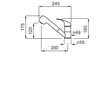 ELLECI - Csaptelep Venere M73 titanium