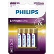 Philips ELEM LÍTIUM ULTRA AAA 4-BLISZTER FR03LB4A/10
