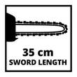 Einhell LÁNCFŰRÉSZ GE-LC 36/35 LI-SOLO