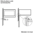 Bosch MIKROHULLÁMÚ SÜTŐ BEÉPÍTHETŐ BEL554MS0