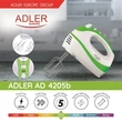 Adler KÉZI MIXER AD4205G