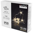 Entac KARÁCSONYI FÜZÉR MŰANYAG CSILLAG 10 LED ECL-PS-10WW