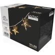 Entac KARÁCSONYI FÜZÉR FÉM ARANY CSILLAG 10 LED ECL-MGS-10WW