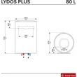 Ariston FORRÓVÍZTÁROLÓ LYDOS PLUS 80 V 1,8K EN EU 3201870