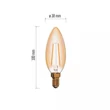Emos VINTAGE LED IZZÓ GYERTYA E14 2.1W 190LM WW+ Z74300