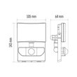 Emos TAMBO LED REFLEKTOR 10.5W 800LM MOZGÁSÉRZÉKELŐVEL IP54 NW ZS2911