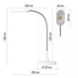 Emos LED ASZTALI LÁMPA WHITE & HOME, FEHÉR Z7523W