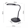 Emos STELLA LED ASZTALI LÁMPA, FEKETE Z7602B