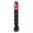 Emos HOSSZABBÍTÓ 1,5 M / 5 ALJZAT / KAPCSOLÓS / 1,5 MM2 PC1521R