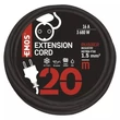 Emos KÜLTÉRI HOSSZABBÍTÓ 20 M / 1 ALJZAT /  250 V / 1,5 MM2 P01820