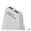 Emos ALJZAT 2XUSB SCHUKO, FEHÉR P0072