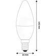 Avide LED CANDLE IZZÓ 2.5W E14 WW 3000K ABC14WW-2.5W