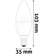 Avide LED CANDLE IZZÓ 2.9W E14 NW 4000K SUPER HIGH LUMEN ABC14NW-2.9W
