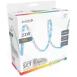 Avide LED SZALAG BLISZTER 12V 22W RGB 2x5m Zene vezérlés + IR távirányító ALSB5050RGBMU40-10M