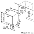 Bosch MOSOGATÓGÉP BEÉPÍTHETŐ 13 TERÍTÉK INTEGRÁLT SMV4HTX00E