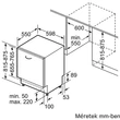 Bosch MOSOGATÓGÉP BEÉPÍTHETŐ 14 TERÍTÉK INTEGRÁLT SMH4HVX00E