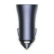 Baseus AUTÓS TÖLTŐ USB+TYPE-C ALJZAT 40W, PD GYORSTÖLTŐ 4.0, LED JELZÉS + TYPE-C KÁBEL TZCCJD-0G