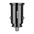 Baseus AUTÓS TÖLTŐ USB+TYPE-C ALJZAT 30W, PD GYORSTÖLTŐ 4.0 CCALL-YS01 CIRCULAR