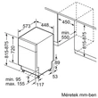 Bosch MOSOGATÓGÉP BEÉPÍTHETŐ 10 TERÍTÉK ALÁÉPÍTHETŐ SPU4HMS10E