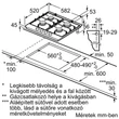 Bosch FŐZŐLAP BEÉPÍTHETŐ GÁZ PGP6B5K60