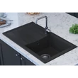GRACIA 1B 1D 760x440 gránit mosogató Metál fekete GK SINK