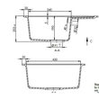 HORIZON 1B 590x500 gránit mosogató fehér GK SINK