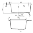 HORIZON 1B 490x490 gránit mosogató LIght Beige GK SINK