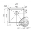 BOX LINE 45 450X400 aláépíthető Mosogatótálca RODI ELITE selection