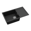 EVIDO Cubo XL 6S compact gránit mosogató, 860 x 500 mm, antracit