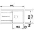 BLANCO METRA 5 S palaszürke exc.