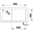 BLANCO METRA 6 S palaszürke rm.tart., exc