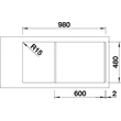 BLANCO SONA XL 6 S palaszürke exc.n.