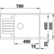 BLANCO ZIA XL 6 S C antracit exc.n.