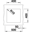 BLANCO SUBLINE 400-U antracit exc.n.