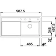 BLANCO ZENAR XL 6S-F jobb antracit t.n