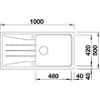 BLANCO SONA XL 6 S fekete exc.n.
