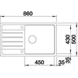 BLANCO LEGRA XL 6 S fekete exc.n.