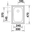 BLANCO TOP EE 3X4 mosogatótálca (202385 mos+222458 lef)